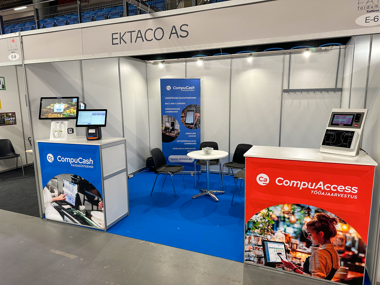 Ektaco messiboks ja turundusmaterjalid toidumessil